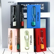 모래시계 8# 삼각 타이머 3/5/7분 삼각형 틸트 다소미얼 Z, 핑크