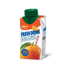 유어스 프레시 오렌지 저당 200ml x 2개