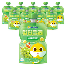 핑크퐁 아기상어 샤인머스캣맛 워터젤리 어린이 과일맛 음료 비타민 간식, 110ml