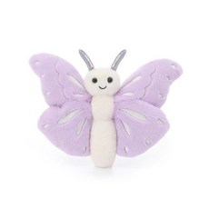 [4] Apricot Lamb 아동용 핑크 나비 봉제 동물 인형 여아 및 남아용 부드럽고 귀여운 플러시 장난감 푹신한 핑크 나비 핑크, 7.5인치, 퍼플