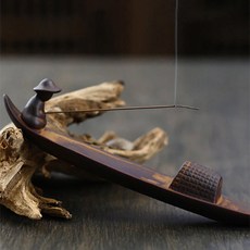 평온한마음 인센스 아로마 스틱홀더 레트로 향버너 무념무상 세월을 낚는 노인, 단품, 단품