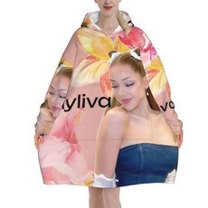 아일리바 싱어 투어 블랭킷 후디 웨어러블 대형 포켓 수면 가방 부드럽고 아늑한 원지, 16. 6