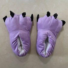 실내용 동물 귀여운 털슬리퍼 재미 만화 겨울 발 면화 호랑이 발톱 공룡