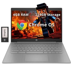 HP 비즈니스 및 학생용 크롬북 14인치 HD 노트북 인텔 셀러론 N4120 4GB LPDDR4 224GB 스토리지(64GB eMMC+160GB 도킹 스테이션) UHD, HP 비즈니스 및 학생용 크롬북 14인치 HD 노트북,