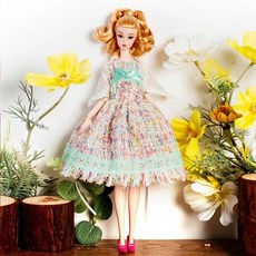 인형 복장 화이트 공주 드레스 웨딩, 1개, 4. dress only 52