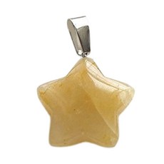 DIY 별 모양 DIY 목걸이 팔찌 주얼리 제작 재료 석 소재 별 펜던트 DIY 주얼리와 호환됨, 사이즈 이미지 참고, 1개, 6. Topaz