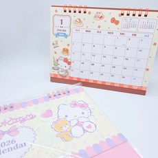 2026 일본 산리오 8종 탁상 캘린더 데스크 달력 [산리오 재팬 직수입], 1개, 폼폼푸린