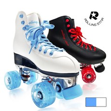 롤링스타 RS700 롤러장 롤러스케이트 롤러슈즈 발광휠 LED 바퀴 화이트, 1개