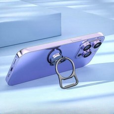 360도 회전 금속 링 일체형 휴대폰 거치대 스마트폰 핑거홀더, 1개, 쿨블랙 360도 회전