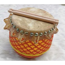 프롬윤슬 난타북 난타 공연 통북 타악기 국악사, 16cm 흰색 가죽 5인치 스틱 1쌍, 1개