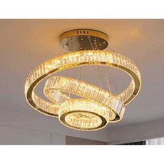 LED 샹들리에 조명 펜던트조명 로비조명 거실 식당, 3링 30+50+70cm