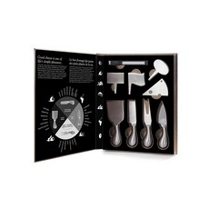 Bia 코든 블루 다네스코 치즈 나이프 9종 세트 책 포함, Silver, 1개