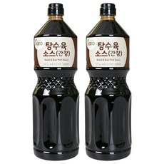 바로소스 탕수육소스(간장) 2kg 새콤 달콤 탕수 튀김 짭짤 양념 만두, 2개