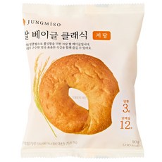 정미소 저당 고단백 쌀 베이글 클래식 (냉동), 4개, 90g