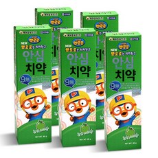 뽀로로 안심 치약 80g /사과향 무불소, 5개