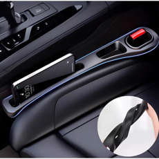 핏코드 전차종 호환 빈틈없이 수납 차량 틈새쿠션 2P, 1세트, 블랙