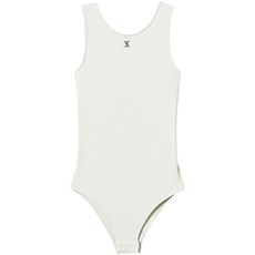 트윈셋 X MYFO 로고 장식 골지 바디수트