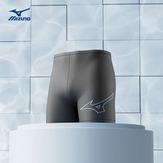 美津濃 男士五分及膝泳褲 專業競速潛水溫泉泳褲 黑藍【1129】