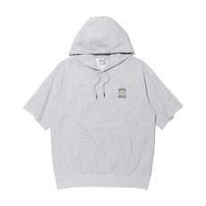 레이피커스 RAYFIKERS 위키드 스마일 반팔 후디 MELANGE GREY MP7TU429-097