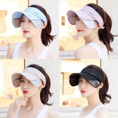 사이드 챙조절 여성 스포츠 썬캡 찍찍이밴드 골프모자 햇빛가리개모자 골프썬캡