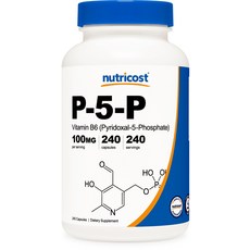 뉴트리코스트 P-5-P 비타민 B6 100mg 캡슐, 1팩, 1개