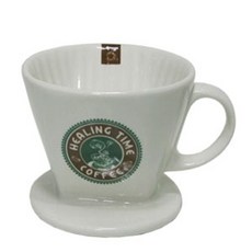 힐링타임 드립퍼 도자기 커피드리퍼 대 (3-4인용)ver4+3RsF