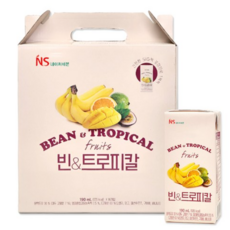네이처세븐 빈 앤 트로피칼 두유, 190ml, 96개