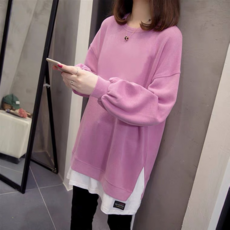 寬鬆中長款衛衣女 顯瘦打底衫