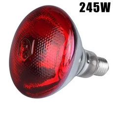 240V 적외선 열 램프 가금류 육추기 병아리 방수 부화 강아지 새끼 돼지 전구, 01 245W, 01 245W