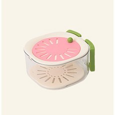 시우리빙 다용도 주방 세척 바구니, 1개, 베리핑크