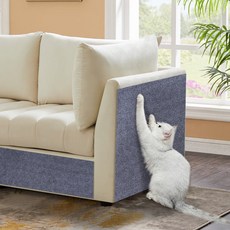 GAPINO 고양이 소파 스크래쳐 카페트 40*300cm 특대형 부착식 프리 커팅 소파 리폼 수직 스티커 매트, 그레이, 1개