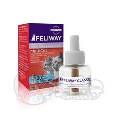 毛樂子寵物 FELIWAY 貓咪費洛蒙插電組 貓咪紓壓 法國原裝, 1個, 紅色補充瓶(多貓用)
