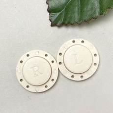 헤세드 NEW) 22mm 플라스틱 자석단추 (1개), 아이보리, 1개