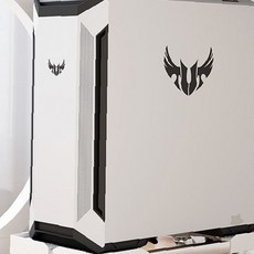 컴퓨터 본체 스탠드 바퀴 이동식 책상 하부 공간 활용 화이트 받침대, 1개