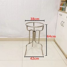 오아픽 팡쿠 세숫대야받침대 욕실 세수대야 세면대 스텐 거치대 캠핑, 1개, A. 수건 걸이가 없는 65cm 두꺼운 강철