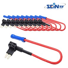 세인티에프 차량용 마이크로2 듀얼 휴즈 홀더 10개 전원 단자 MICRO2 카퓨즈 소켓, 1세트