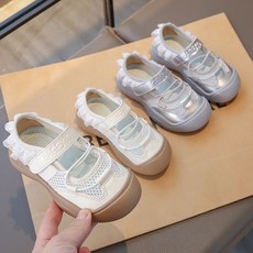 로르카 14세 이상 사용 가능 여아 발레 스타일 운동화 메쉬 샌들 레이스 기능성 메리제인 단화