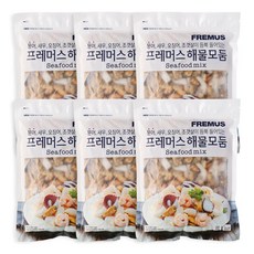 맛꾼 [정품] HACCP인증 깔끔하고 간편한 해물 5종 믹스 해물 모듬 600g, 6개