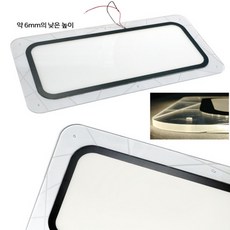 캠핑카 LED 메인중앙등 60x30cm 18w 카라반 트레일러, 노랑（전구색 계열）