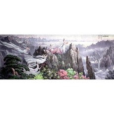 선녀도 (3D)(원형) 보석십자수 40x100, 단품, 1개