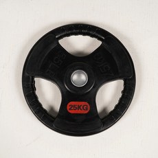 카르빈 고무 원판 바벨 덤벨 역기 중량, 25kg X 1, 1개, 블랙, 25kg