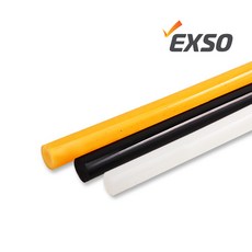 엑소 EXSO EXH104 글루스틱 11.3파이 1kg 투명 노랑 검정 글루건심 실리콘 접착제 핫멜트봉, 검정 글루스틱 11.3파이(1kg), 1