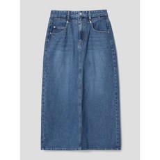 [국내매장정품] 에잇세컨즈 8SECONDS 피치 데님 롱스커트 스카이 블루 164X27FPHQ 170946