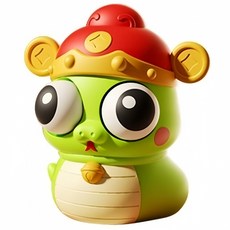 爆眼捏捏樂紓壓玩具 趣味造型 捏捏發洩 辦公室小物 療癒玩具, 呆萌蛇(綠), 1個