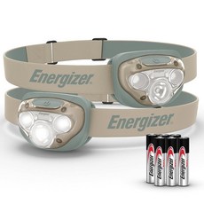 Energizer LED 헤드램프 PRO (2팩) IPX4 방수 헤드램프 야외 캠핑 달리기 폭풍을 위한 고성능 헤드 라이트 비상 상황용 생존 LED 조명 (배터리 포, Energizer LED 헤드램프 PRO (2팩), I