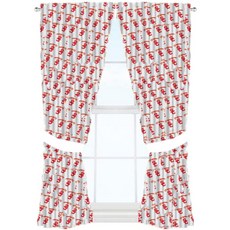 NCAA USC 트로이 목마 마스코트 창문 커튼 패널 - 2 36인치 x 48인치 세트