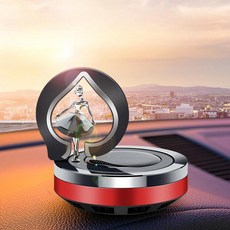 회전 자동차 공기 청정기 태양열 댄서 스타킹 스터퍼 우아한 발레 향수 아로마테라피 디퓨저 인테리어 장식 액세서리 사무실 홈 장식품 멋진 선물 (레드)