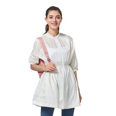 TECTOP 探拓戶外 200432女款長版抗UV超輕薄外套(立領五分袖、超時尚、透氣.抗UV.防潑水)