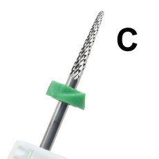 네일 드릴 비트 텅스텐 강철 손톱 드레싱 죽은 피부 조각 연삭기, 1개, C,