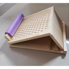 實木拉筋板 四段角度 凸點按摩 瑜伽斜踏板 足底按摩 健身踏板, 平面